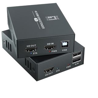 LevelOne HDMI over Cat.5/6 Extender kit 4K, 100m schwarz