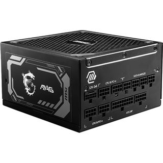1000 Watt MSI MAG A1000GL 1000W Modular 80+ Gold