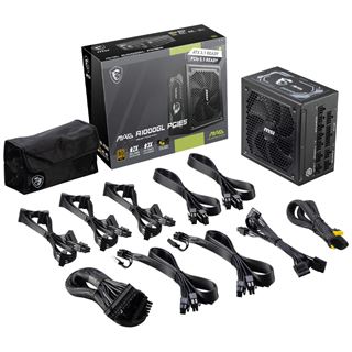 1000 Watt MSI MAG A1000GL 1000W Modular 80+ Gold