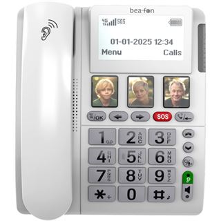 Beafon ML10 LTE, 4G Tisch- Mobiltelefon mit SOS Sender, weiß