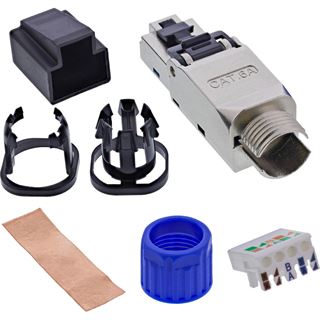 InLine RJ45 Stecker Cat.6A 500MHz, feldkonfektionierbar, geschirmt