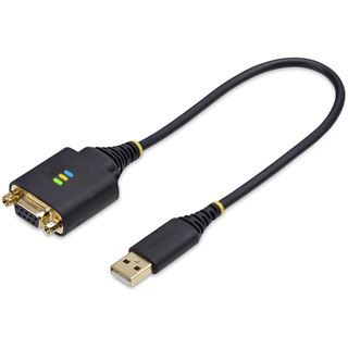 0.30m StarTech USB to Null Modem Serial Adapter Cable, FTDI, RS232 -