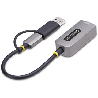 StarTech 2.5GbE USB-C to Ethernet Adapter with USB-A Converter -