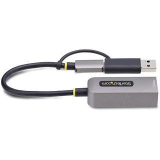StarTech 2.5GbE USB-C to Ethernet Adapter with USB-A Converter -