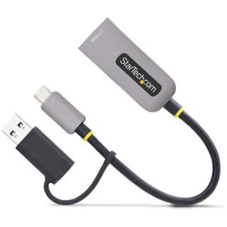 StarTech 2.5GbE USB-C to Ethernet Adapter with USB-A Converter -