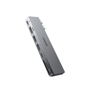 Anker 547 - Hub - USB-C, 7-in-2 - 3 x USB-C + 2 x USB + 1 x HDMI -