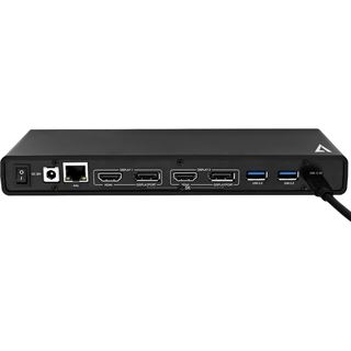 V7 USB-C DISPLAYLINK DUAL 4K DOCK 100W PD 2X HDMI 2X DP GB RJ45