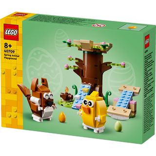 LEGO Iconic 40709 Frühlingstierspielplatz, Spielset mit Vogel