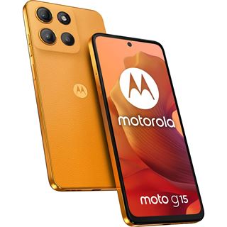 MOTOROLA moto g15 Dual-SIM-Smartphone sunrise orange 128 GB