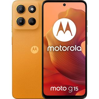 MOTOROLA moto g15 Dual-SIM-Smartphone sunrise orange 128 GB