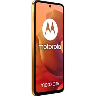 MOTOROLA moto g15 Dual-SIM-Smartphone sunrise orange 128 GB