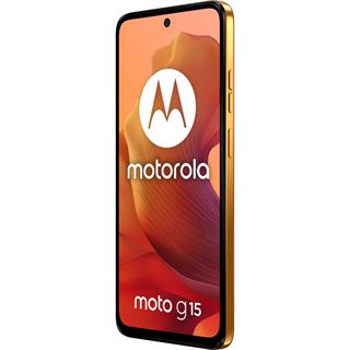 MOTOROLA moto g15 Dual-SIM-Smartphone sunrise orange 128 GB