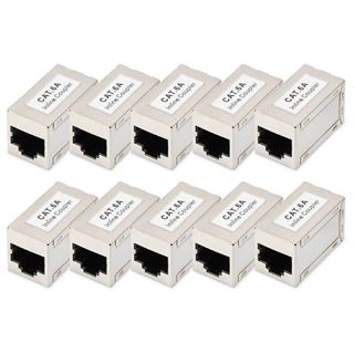 DIGITUS CAT6A modular coupler full shielded RJ45 to RJ45 10 pcs.