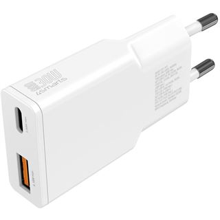 4smarts Netzladegerät PDPlug Slim Duos 30W GaN 1C+1A weiß