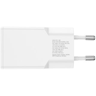 4smarts Netzladegerät PDPlug Slim Duos 30W GaN 1C+1A weiß