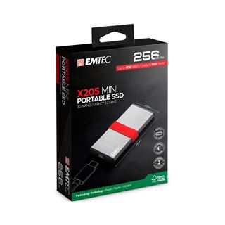 256GB Emtec SSD 3.2Gen2 X205 Portable