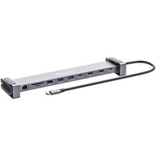 Manhattan 10-in-1 4K USB-C PD Dockingstation 2xHDMI