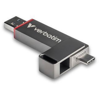 128GB VERBATIM 3.2 Stick Dual, QuickStick Typ-A-C, (R) 510MB/s, (W)