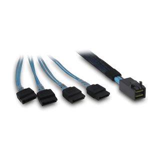 (€28,43*/1m) 0.70m Inter-Tech SATA Crossover 4xSATA Stecker