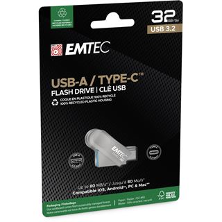 32GB Emtec USB3.2 Type-C Dual D280