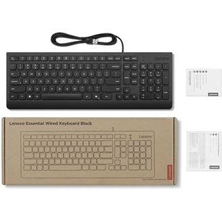 LENOVO Essential Wired Keyboard Black - German 129