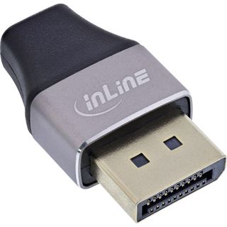 InLine DisplayPort 1.4 Adapter, DP Stecker / Mini DP Buchse, 8K UHD