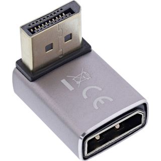 InLine DisplayPort 1.4 Adapter, DisplayPort Stecker / Buchse, 90°