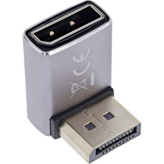 InLine DisplayPort 1.4 Adapter, DisplayPort Stecker / Buchse, 90°