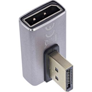 InLine DisplayPort 1.4 Adapter, DisplayPort St/ Bu, 90&deg; vertikal