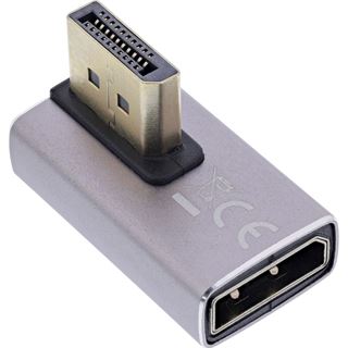 InLine DisplayPort 1.4 Adapter, DisplayPort St/ Bu, 90&deg; vertikal