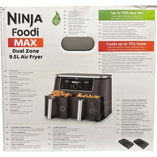 Ninja Foodi MAX Dual Zone 9,5 Liter Heißluftfritteuse AF400EU,