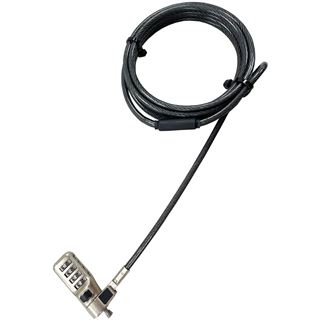 DICOTA SECURITY CABLE N-LOCK COMBINATI ESETTABLE 2.5X6MM SLOT SINGLE
