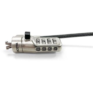 DICOTA SECURITY CABLE N-LOCK COMBINATI ESETTABLE 2.5X6MM SLOT SINGLE