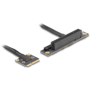 Delock Adapter Mini PCIe Stecker zu PCIe 3.0 x8 Slot 90°