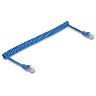 (&euro;31,13*/1m) 0.80m Delock Cat. 6 Spiralkabel UTP RJ45 Buchse auf