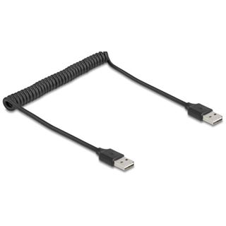 (€13,63*/1m) 0.80m Delock Spiralkabel Anschlusskabel USB 2.0 USB
