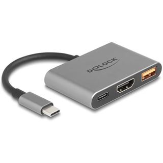 Delock USB Type-C Adapter zu HDMI 4K 30 Hz mit USB Typ-A