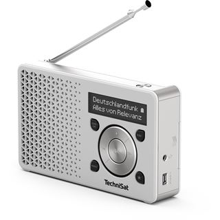 TechniSat Digitradio 1 DAB+ Radio wei&szlig;/silber