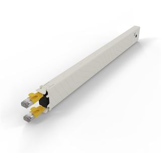 PATCHBOX Kassette Cat 6A 8HE STP 0,8m gelb