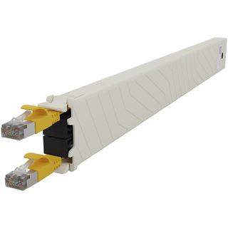 PATCHBOX Kassette Cat 6A 8HE STP 0,8m gelb