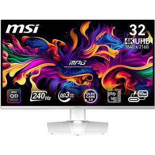 31,5" (80,01cm) MSI MPG 321URXWDE QD-OLED Weiß 3840x2160