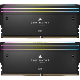 96GB Corsair Dominator Titanium RGB schwarz DDR5-7000 DIMM CL40 Dual