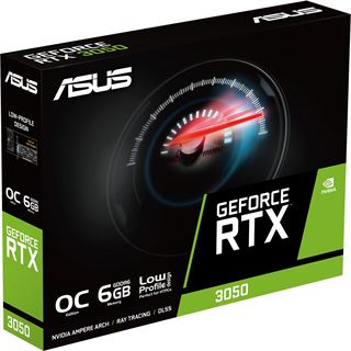 6GB Asus GeForce RTX 3050 OC Aktiv PCIe 4.0 x16 (x8) (Retail)