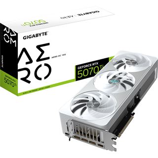 16GB Gigabyte GeForce RTX 5070 Ti Aero OC Aktiv PCIe 5.0 x16 1xHDMI