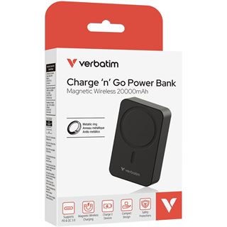 VERBATIM ESS MAG POWERBANK 20000 BLACK
