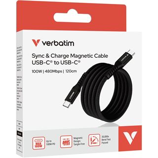 (&euro;10,75*/1m) 1.20m Verbatim USB-C Anschlusskabel USB C Stecker