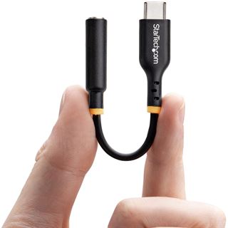 Startech Audio Adapter USB C Stecker auf Klinke Buchse Schwarz