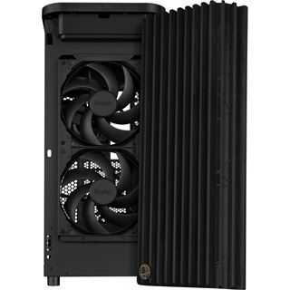 Asus ProArt PA401 Wood Edition Midi Tower ohne Netzteil schwarz