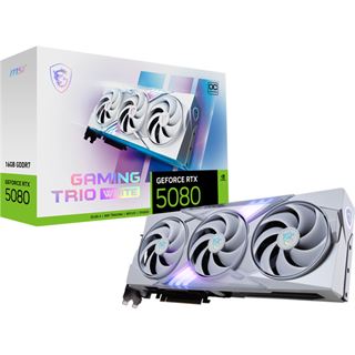 16GB MSI GeForce RTX 5080 Gaming Trio OC White Aktiv PCIe 5.0 x16