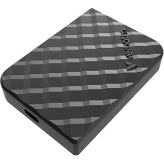 1TB VERBATIM USB 3.2, Typ-C, Mini Diamond, schwarz (R) 1000MB/s, (W)